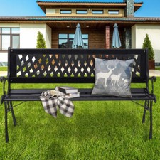 Metal+Wooden Bench Outdoor