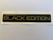 Black edition car boot badge - edition,