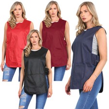 WOMENS TABARD LADIES TABBARD APRON KITCHEN CLEANER CHEF CATERING WORK UNIFORM