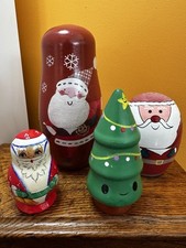 Russian Doll Christmas Decoration Sets. Collection of 4 sets