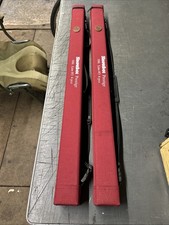 EMPTY SNOWBEE PRESTIGE 10’ #3 4 PIECE TROUT FLY ROD TUBES ONLY X 2 87cm/34” LONG