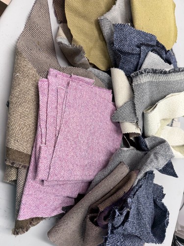 Herringbone wool fabric - herringbone,