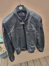 Black Leather Wolf Jacket-