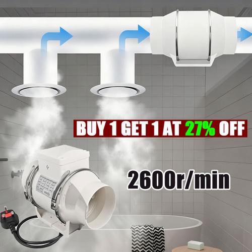 100mm silent inline - 4",
