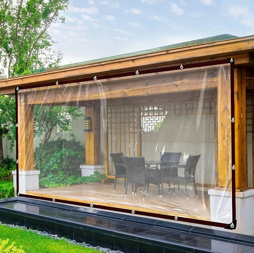 1pc clear waterproof pvc tarp - pvc,