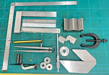 USED TOOLS MOORE & WRIGHT SQUARE RULERS CALIPER GAUGES VEE BLOCKS