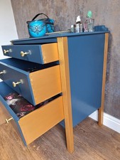 Hand Painted Blue And Gold