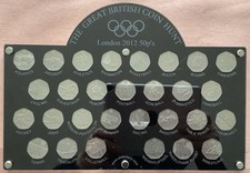 Olympics 2012 50p Collection Complete 29 Coins In Excellent Display Frame