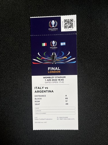 Ticket copy repro finalissima - ticket,