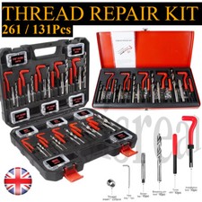 261Pc Thread Repair Kit Metric & Imperial HSS Drill Helicoil Tap Insert Repair