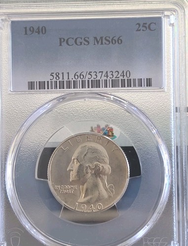 1940 pcgs washington - ms, 66
