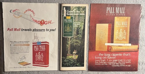 Lot vintage pall mall - 3, ads