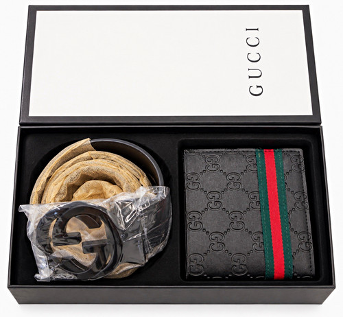 Gucci men black - gucci, leather
