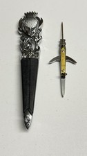 SCOTTISH KILT ACCESSORIES – SKEAN DHU & MINI SWORD KILT PIN SET