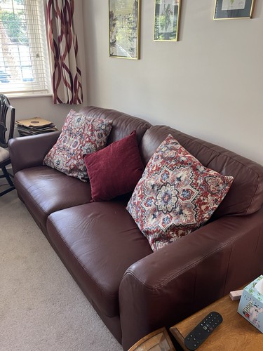 Seater leather red - seater,