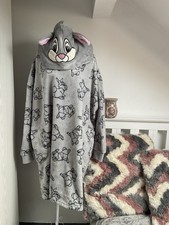 Disney Thumper Grey Oversized Hoodie Blanket – Size L (12–14)