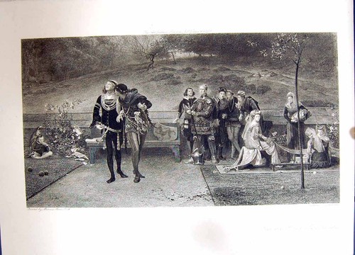 Old antique print - antique, 1896