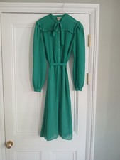 Vintage Mon Amie Aquamarine Tea Dress. Size 10
