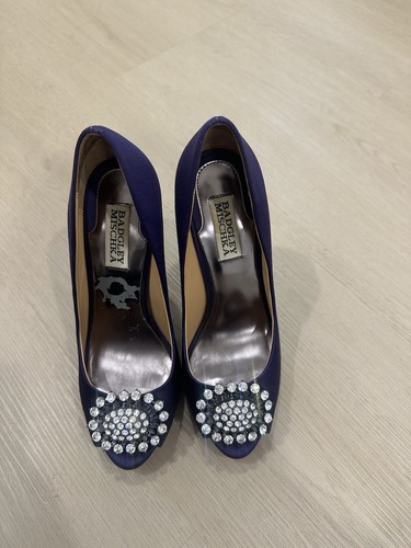 Badgley mischka purple satin - badgley,