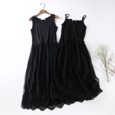 Under Dress Embroidery Floral Camisole Slip Tulle Women High Waist Petticoat
