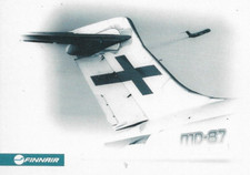 FINNAIR, McDonnell Douglas MD87 Tail, Airline issue Postcard