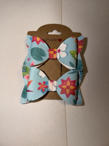 Handmade fabric hair bow - handmade,