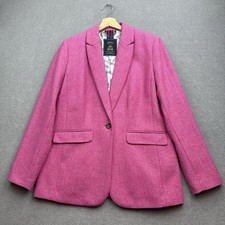 JOULES Tweed Jacket UK 14 Pink