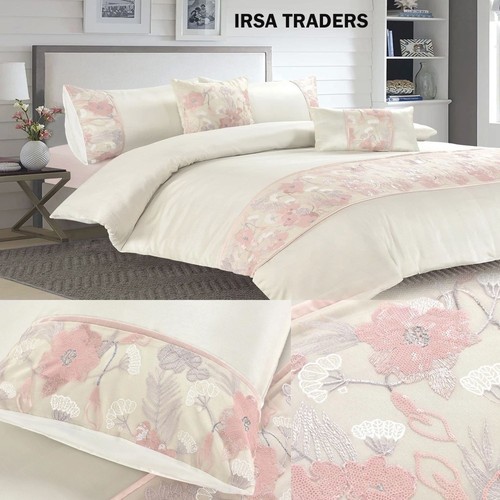 Embroidered duvet cover set - embroidered,