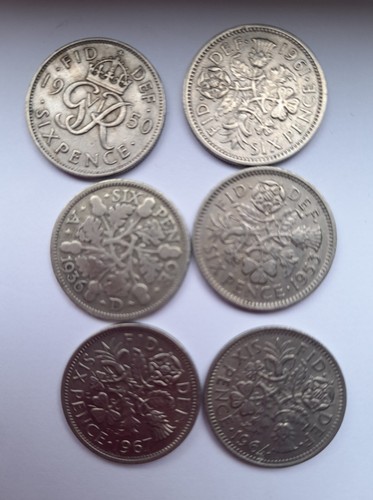 Sixpence 1964 1853 1961 - 1853,,