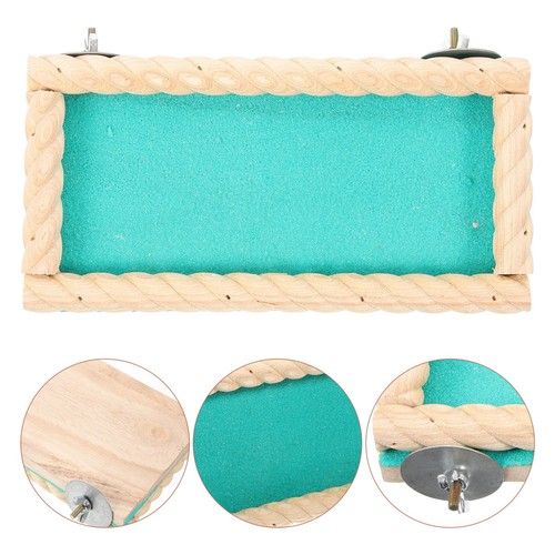 Bird wooden perch toy - wooden,