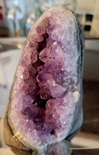 Extra Large Natural Amethyst Druze Geode Quartz Crystal Cluster Reiki 425g NM93