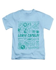 Lewis Capaldi Montage Kids T-Shirt Cute Childrens Music Top New