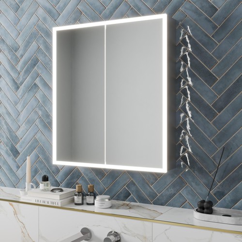 Led aluminium mirror - aluminium,