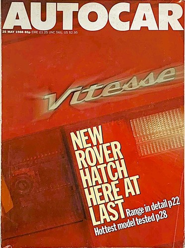 Autocar magazine may - magazine, 25-may-88