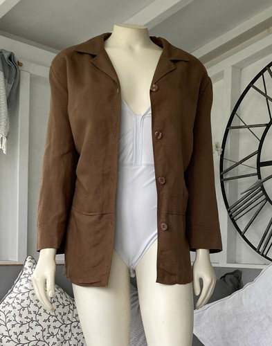 Hucke brown linen shirt - hucke,