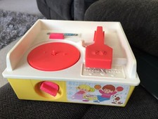 Fisher Price Music Record Player 5 Records Fully Serviced Yellow Version Rare