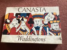 WADDINGTONS CANASTA VINTAGE CARD GAME - COMPLETE  - one pack still sealed