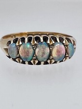 Black Opal Antique 18ct Yellow