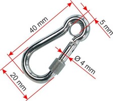 Snap Hooks V4A Stainless Steel Niro A4 Aisi 316 Boat 40 50 60 80 100 120mm
