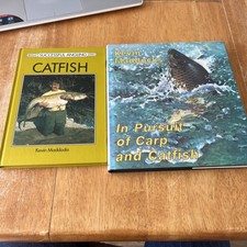 Two Fishing Books Catfish Carp Kevin Maddocks 1st Editions VGC