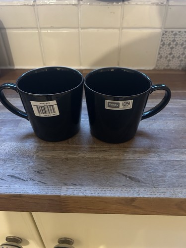 Denby black heritage - heritage, mugs