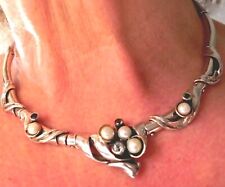 ✨PURE CLASS✨ 44g sterling silver 925 full HM HAGIT GORALI choker collar necklace