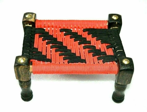 Indian wooden charpai jute - wooden,