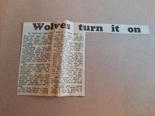1974 wolves west ham - 1974/75,