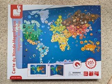 Janod Magnetic World Map Puzzle