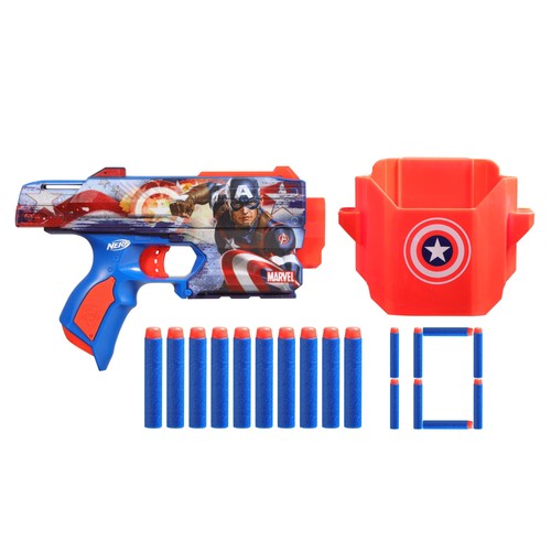 Nerf marvel captain - marvel, america