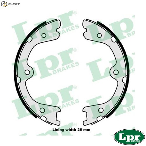 Brake shoe set parking - set,
