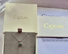 Clogau May Birthstone Silver /gold Emerald Pendant