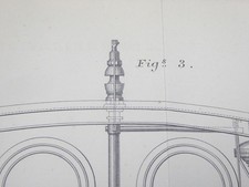 1890 RAILWAY ENGINEERING PLAN 100% OLD & ORIG COMMUNICATION EQUIPMENT WHISTLES +