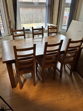 6-Seater Pine Table and Chairs Set